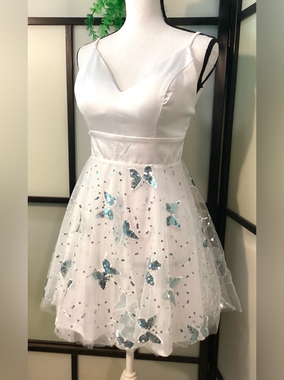 Shiny butterflies fairy dress. Size M